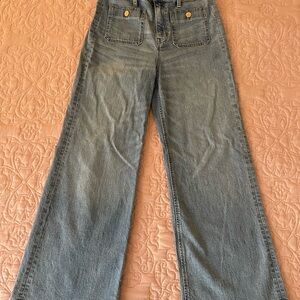 J. Crew High-rise Sailor denim trouser semi-stretch